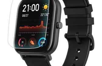 GeekMall – Pellicola protettiva per schermo Huami Amazfit GTS – Trasparente