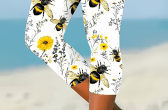 JustFashion – Women Floral Capris Elastic Waist Pants Casual Summer Trousers