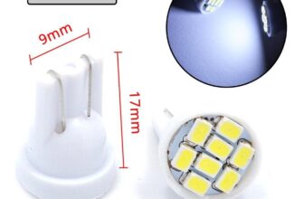 joom – 10X T10 1206 8Led Автомобильный светодиодный внутренний свет 194 168 192 W5W 3020 Автоматическое клиновое освещение DC 12 В Лампа номерного знака ParkingTail Light белый