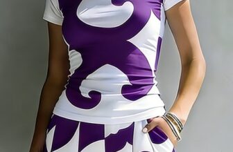 Stylewe – Urban Abstract Print Slim Fit T-Shirt