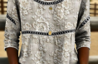 JustFashion – Women Floral Crew Neck Half Sleeve Blouse Printing Casual Daily Summer Top