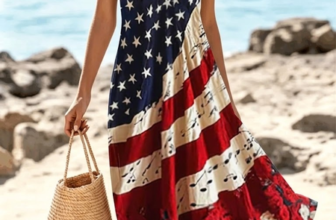 Noracora – Women Floral Summer Dress Spaghetti Sleeveless A-Line Dress