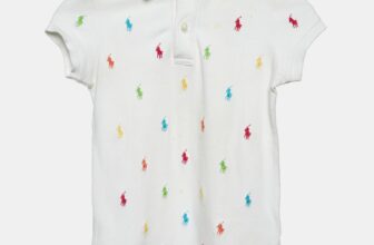 The luxury closet – Ralph Lauren Kids White Logo Embroidered Cotton T-Shirt 6 Yrs