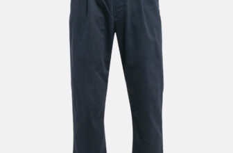 The luxury closet – Polo Ralph Lauren Navy Blue Gabardine Straight-Leg Trousers L