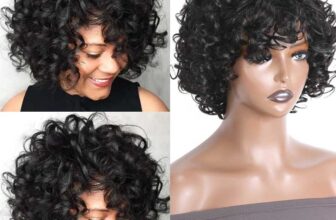 Nadula – Nadula Bouncy Curls Short Human Hair Wigs With Bangs Glueless Short Pix Cut Wigs For Black Women