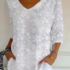 Noracora – Women Geometric Spring/Fall Dress Half Open Collar Three Quarter Sleeve Beach Dress H-Line Dress