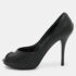 The luxury closet – Dior Beige Embossed Python Peep Toe Platform Pumps Size 38.5